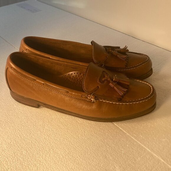 Dexter SZ 13 Vintage Brown  Leather Loafers Tassel Classic Wardrobe Essential main image 6